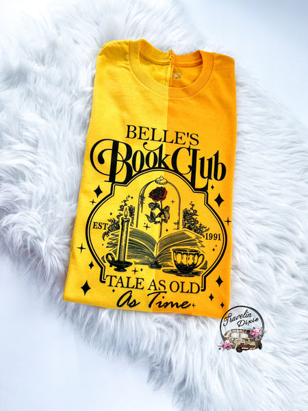 Belle's Book Club Tale as Old as Time Colorblock ~ Tshirt or Sweatshirt