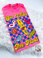Go With the Float Retro Summer ~ Tshirt, Sweatshirt or Hoodie
