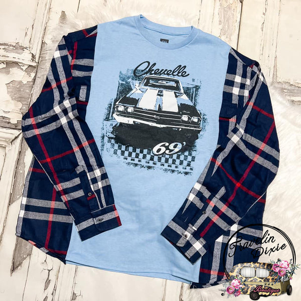 Chevelle Dixie Smashup Reworked TFlannel ~ Authentic Tee ~ Limited Quantity