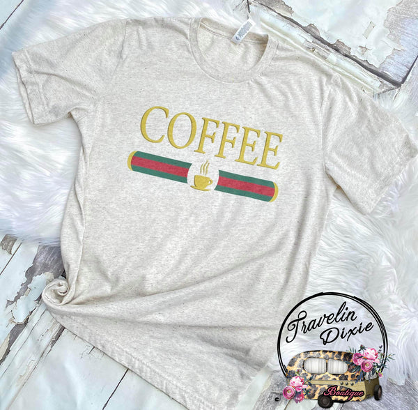 Coffee Bar Fashion Short Sleeve Shirt