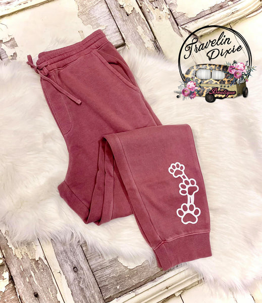 Fur Mama Paw Print Lounge Pants ~ PANTS ONLY - See Separate Listing for Sweatshirt