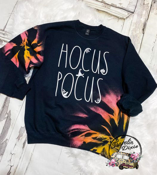 Hocus Pocus FontDeco Tie Dye  Tshirt, Sweatshirt or Hoodie