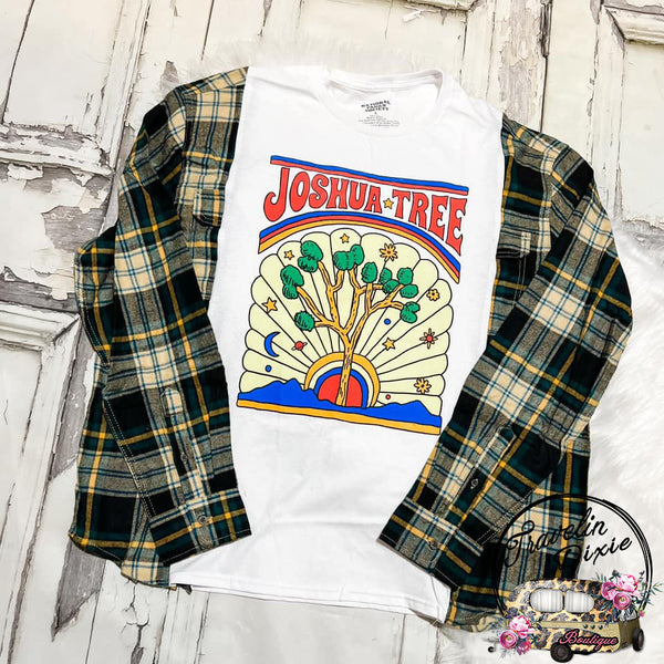 Joshua Tree Dixie Smashup Reworked TFlannel ~ Authentic Tee ~ Limited Quantity