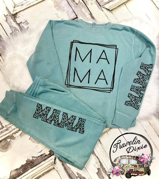 MaMa CrewNeck Sweatshirt ~ TOP ONLY - See Separate Listing for Pants