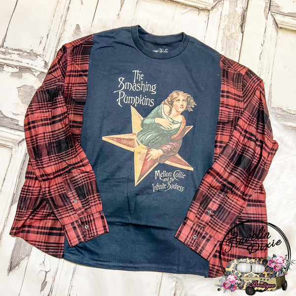 Smashing Pumpkins Dixie Smashup Reworked TFlannel ~ Authentic Tee ~ Limited Quantity