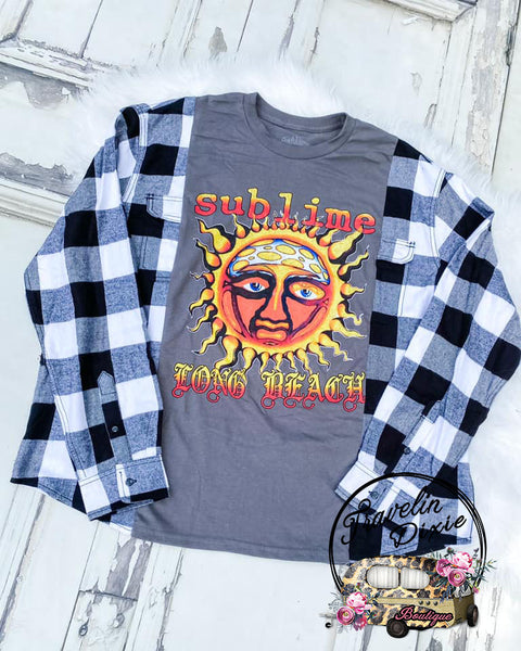 Sublime Dixie Smashup Reworked TFlannel ~ Authentic Tee ~ Limited Quantity