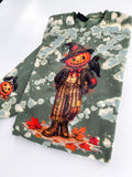 Spooky Stitches Fall Scarecrow Hand Bleached ~ Tshirt, Sweatshirt or Hoodie