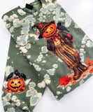 Spooky Stitches Fall Scarecrow Hand Bleached ~ Tshirt, Sweatshirt or Hoodie
