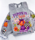 Pumpkin Patch Farm Checker Fall ~ Tshirt, Sweatshirt or Hoodie