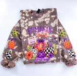 Pumpkin Patch Farm Checker Fall Hand Bleached ~ Tshirt, Sweatshirt or Hoodie