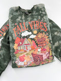 Fall Vibes Autumn Farm Hand Bleached ~ Tshirt, Sweatshirt or Hoodie