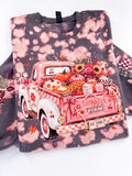 Fall Farmhouse Vintage Truck Hand Bleached ~ Tshirt, Sweatshirt or Hoodie