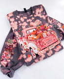 Fall Farmhouse Vintage Truck Hand Bleached ~ Tshirt, Sweatshirt or Hoodie