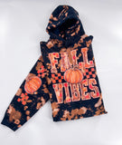 Fall Vibes Checkered Pumpkin Hand Bleached ~ Tshirt, Sweatshirt or Hoodie