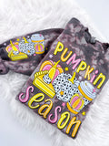 Pumpkin Season Fall Marbled Sweatshirt or Hoodie