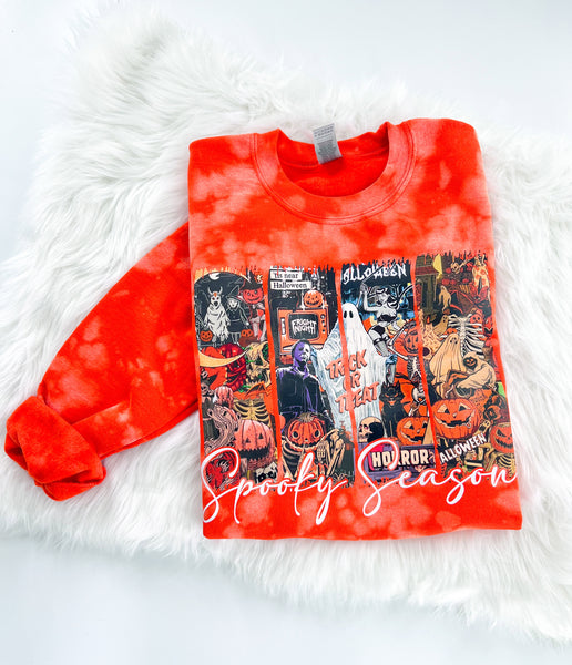 Vintage Spooky Season Bleached ~ Tshirt, Sweatshirt or Hoodie