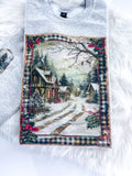 Winter Wonderland Vintage Snow Scene Christmas ~ Sweatshirt or Hoodie