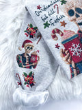 Overstimulated but still Festive Skeleton Christmas ~ Sweatshirt or Hoodie