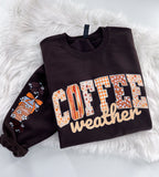 Coffee Weather Cocoa Patchwork ~ Sweatshirt or Hoodie