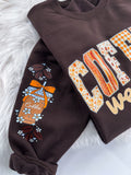 Coffee Weather Cocoa Patchwork ~ Sweatshirt or Hoodie