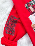 Merry Plaid Nutcracker Patchwork Christmas ~ Sweatshirt or Hoodie