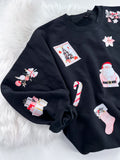Vintage Retro Pink Christmas Toss ~ Sweatshirt or Hoodie