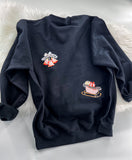 Vintage Retro Pink Christmas Toss ~ Sweatshirt or Hoodie