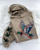 Mallard Duck Faux Rhinestone ~ Sweatshirt or Hoodie