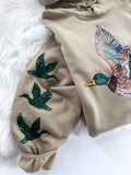 Mallard Duck Faux Rhinestone ~ Sweatshirt or Hoodie