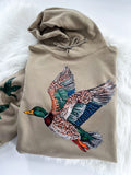 Mallard Duck Faux Rhinestone ~ Sweatshirt or Hoodie