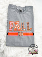 Designer Fall Leopard Pumpkin Check ~ Tshirt, Sweatshirt or Hoodie