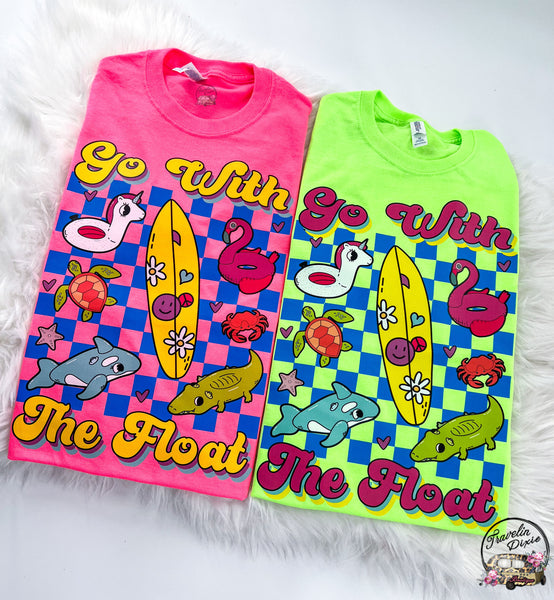 Go With the Float Retro Summer ~ Tshirt, Sweatshirt or Hoodie