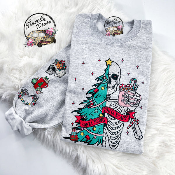 Sorta Merry Sorta Scary Christmas~ Tshirt, Sweatshirt or Hoodie