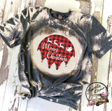 Merry Christmas Buffalo Plaid ~ Christmas Bleach Short Sleeve Shirt