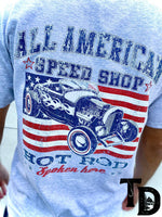 Men's All American Speedshop - Short Sleeve Shirt