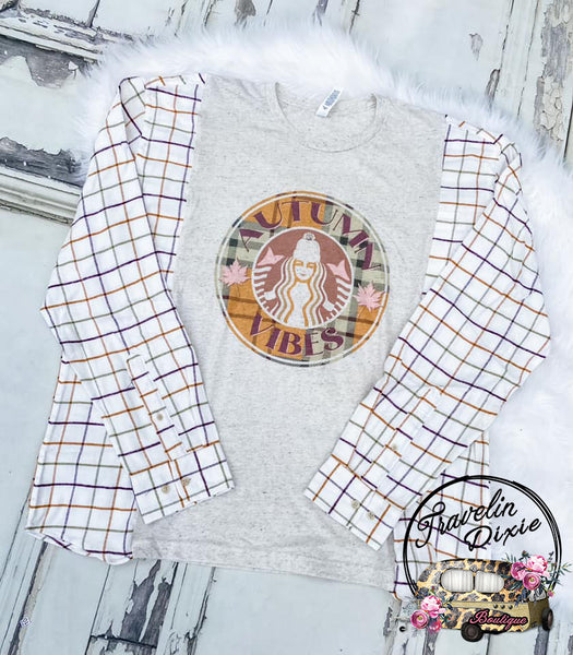 Autumn Vibes Dixie Smashup Reworked TFlannel ~ Authentic Tee ~ Limited Quantity