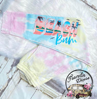 Beach Bum Rainbow Tie Dye Jogger Pants