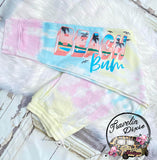 Beach Bum Rainbow Tie Dye Jogger Pants