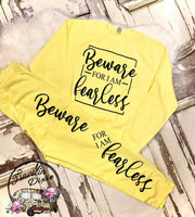 Beware for I am Fearless Lounge Pants ~ PANTS ONLY - See Separate Listing for Sweatshirt