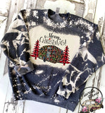 Merry Christmas Camper ~ Bleached Christmas Crewneck Sweatshirt