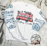 Get in Loser, It's Christmas Vacation Crinkle Sleeve Print Tee, Sweatshirt or Hoodie