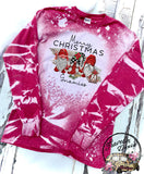 Merry Christmas Gnomies ~ Gnomes ~ Bleached Long Sleeve