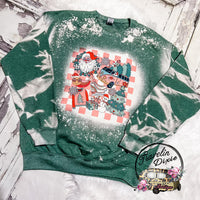Groovy Christmas Retro Hippie Holidays Bleached Tee, Sweatshirt or Hoodie