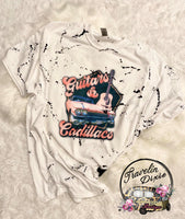 Guitars Cadillacs Hillbilly Music Splatter Short Sleeve Shirt