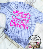 Raising Hell with the Hippies & the Cowboys Tie Dye Short Sleeve Shirt