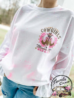 Long Live Cowgirls ~ Splatter Tee, Sweatshirt or Hoodie