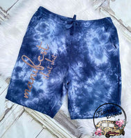 Manifest that Shit Midnight Tie Dye Jogging Shorts