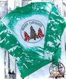Merry Christmas Tree ~  Christmas Bleached Long Sleeve