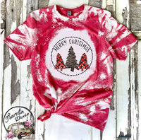 Merry Christmas Trees ~ Christmas Bleach Short Sleeve Shirt