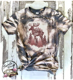 Moose ~ Joy to the World ~ Christmas Bleach Short Sleeve Shirt